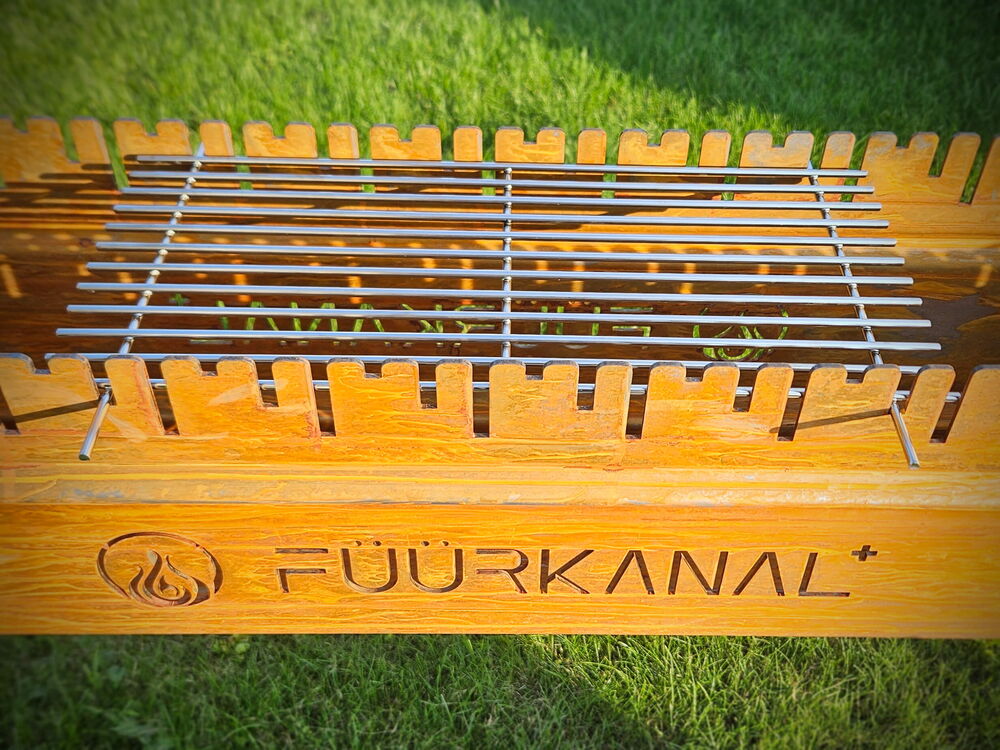 Füürkanal 1500 | perfekt grillieren mit unserem Spiessligrill & Grillkanal inkl. Grillrost